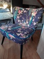 Mooie stoel met pauwenprint, Ophalen of Verzenden