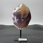 Agaat op standaard met druzy 1,1 kg, Ophalen of Verzenden, Mineraal