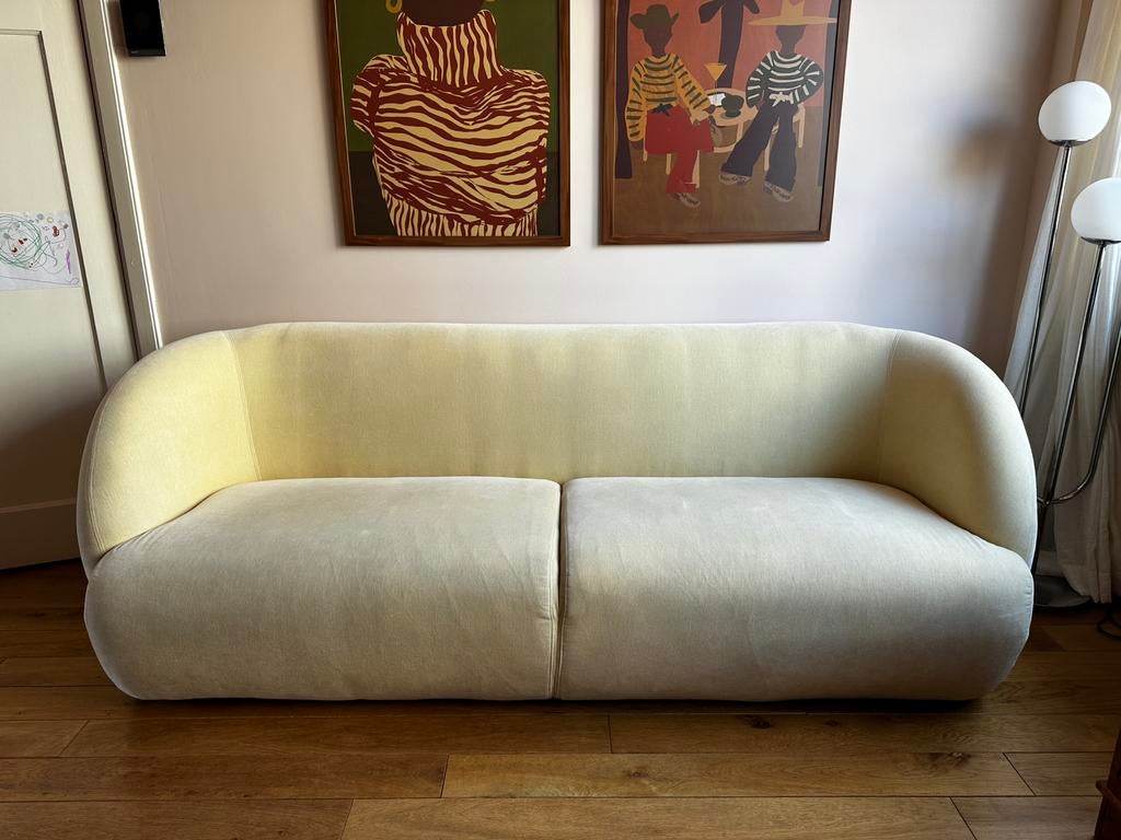 MOET SNEL WEG Sofa Company Paula Moss Sun (pastel geel), Ophalen, 75 tot 100 cm, Zo goed als nieuw, Stof