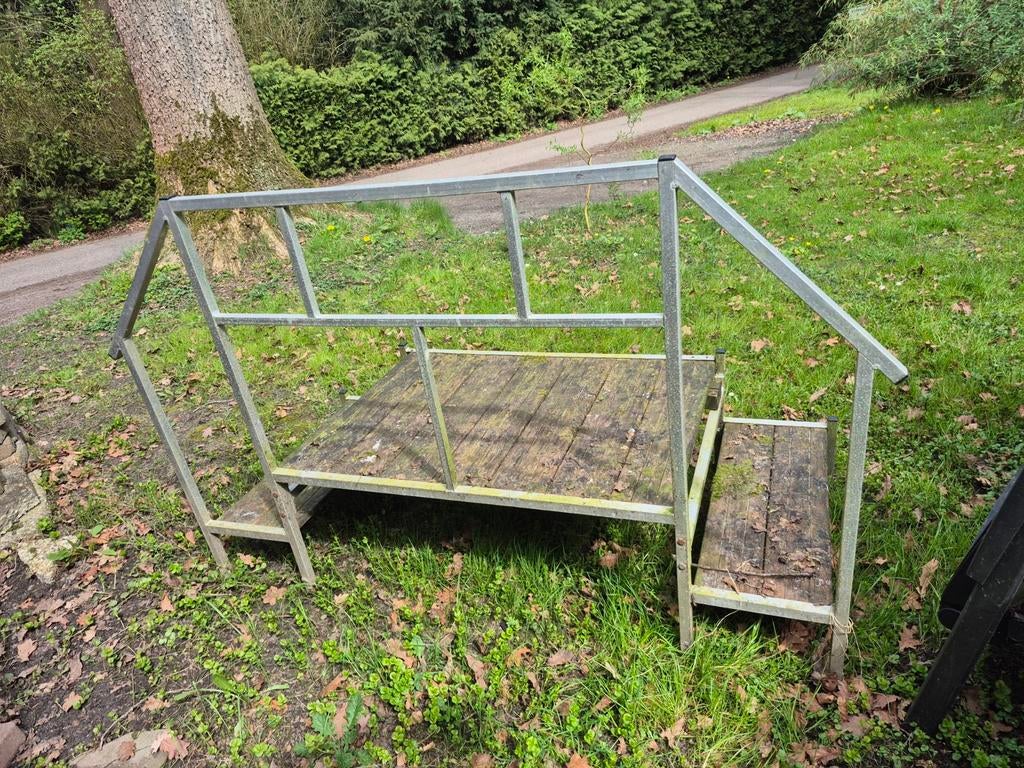 Bruggetje opstap trap stacaravan, Ophalen