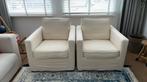 2 ecru fauteuils Loods 5, Ophalen, 75 tot 100 cm, Loods 5, Zo goed als nieuw
