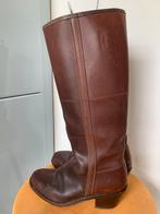 Handgemaakte leren Spaanse rijlaarzen (Botas camperas), Hoge laarzen, Bruin, Ophalen of Verzenden, Gedragen