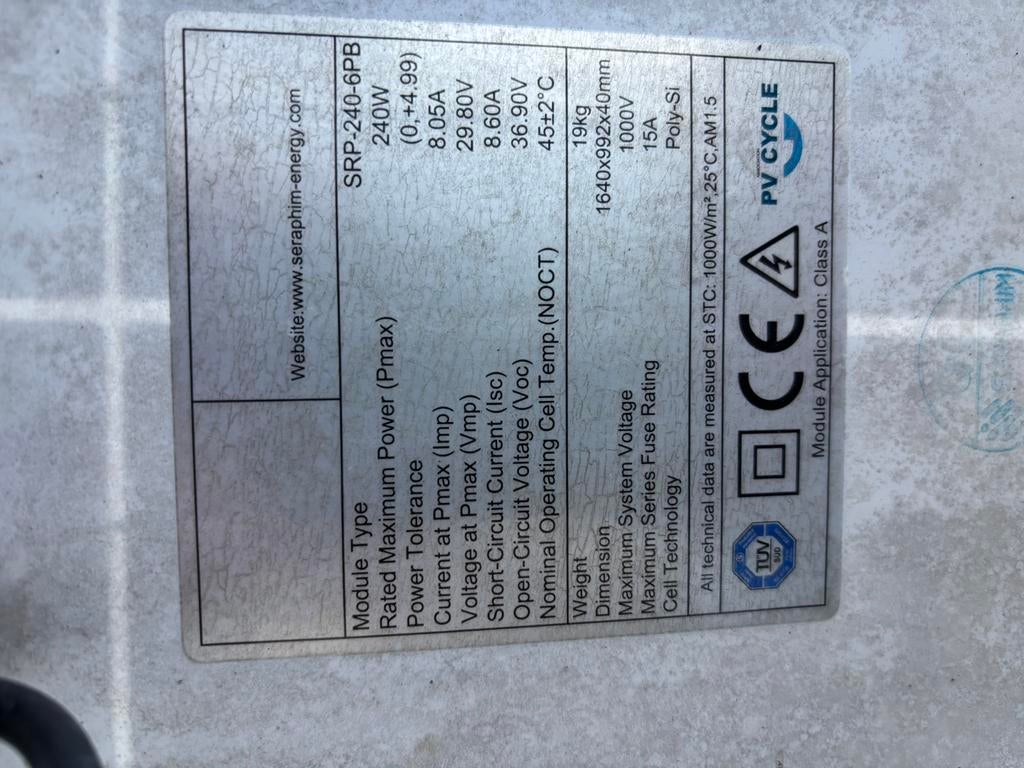 Gratis Zonnepanelen, Hobby en Vrije tijd, Elektronica-componenten, Ophalen, Gebruikt