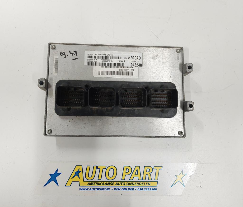 Dodge Ram 1500 4.7 motorcomputer 2010, Gebruikt, PO Box 21-8004 | Auburn Hills, MI 48321-8004, Amerikaanse onderdelen, Ophalen of Verzenden