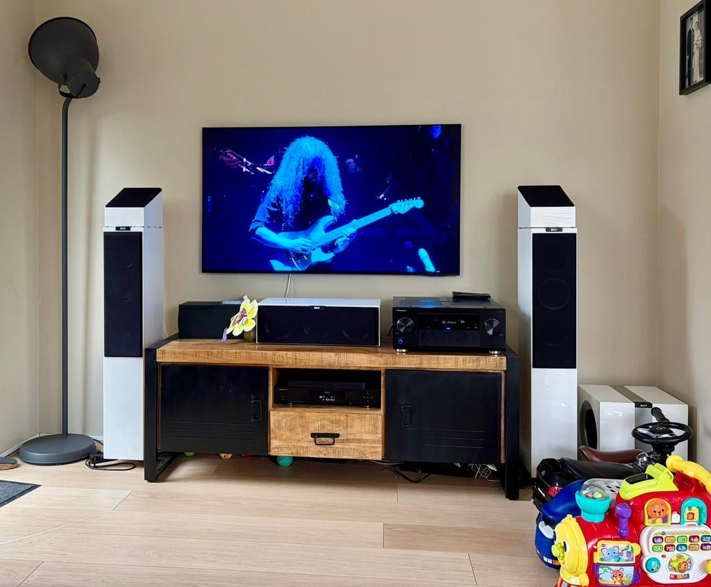 KEF R200c center en KEF R400b Subwoofer TOP High end geluid!, Audio, Tv en Foto, Luidsprekers, Ophalen, Zo goed als nieuw, 120 watt of meer