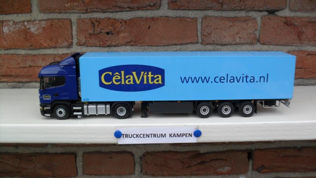 WSI  Scania  Highline  van  Celavita., Hobby en Vrije tijd, Modelauto's | 1:50, Ophalen of Verzenden, Nieuw, Bus of Vrachtwagen