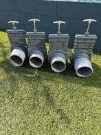 4x Valterra schuifkraan 110mm RVS schuif, Ophalen of Verzenden, Gebruikt, Overige typen