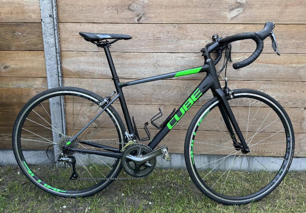 Cube Attain Black/Green 2017, Fietsen en Brommers, Fietsen | Racefietsen, Gebruikt, 26 inch, Aluminium, 15 tot 20 versnellingen