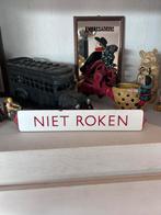 Vintage Emaille Bordje "NIET ROKEN", Ophalen of Verzenden