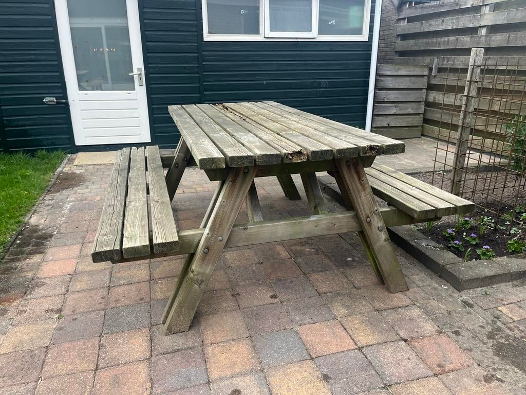 Gratis picknicktafel/brandhout, Ophalen, Gebruikt, Rechthoekig, Hout