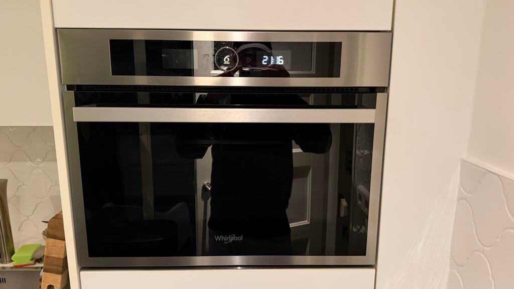 Whirlpool combi magnetron/oven  45x60, Witgoed en Apparatuur, Ovens, Gebruikt, Oven met grill, Inbouw, 45 tot 60 cm