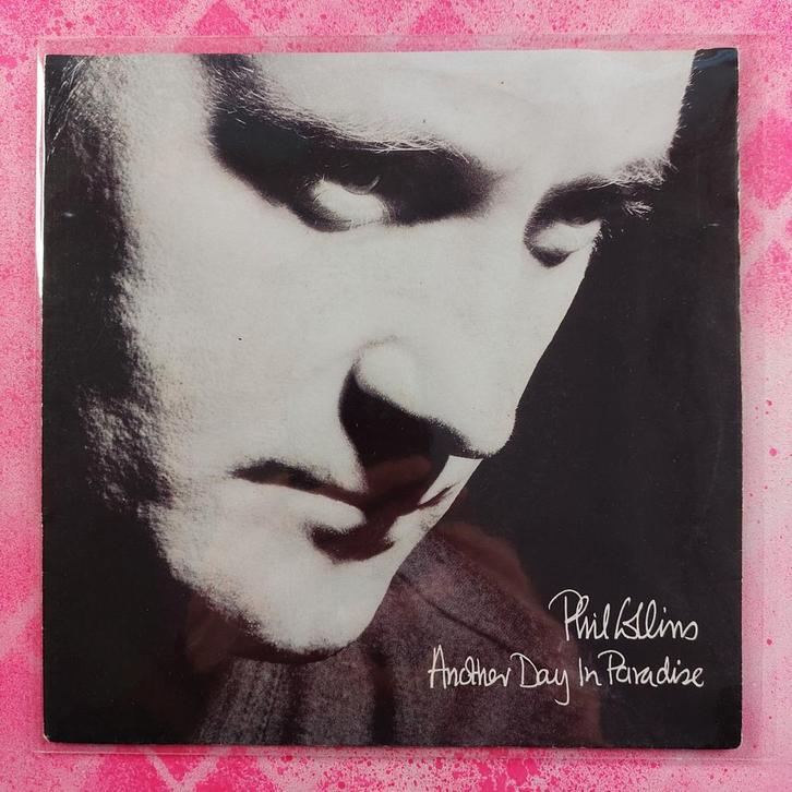 Phil Collins Another day in paradise single.          Star45, Cd's en Dvd's, Vinyl Singles, Zo goed als nieuw, Single, Pop, 7 inch