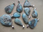 partij mix larimar natuursteen hangers, Blauw, Nieuw, Ophalen of Verzenden, Met edelsteen