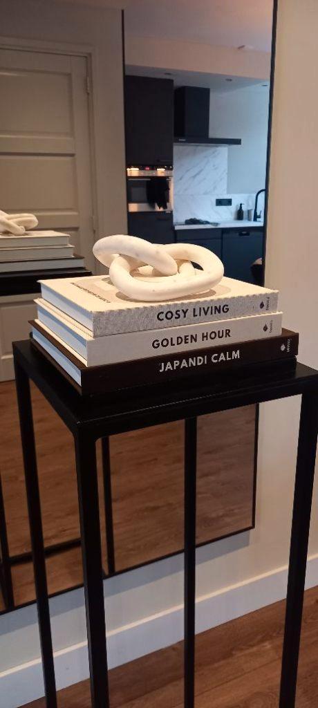 Bombyxx Schakel met 3 Ringen Marmer L Beige, Huis en Inrichting, Woonaccessoires | Overige, Nieuw, Ophalen of Verzenden