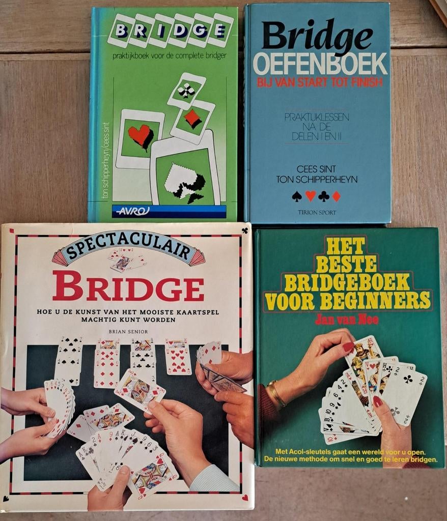 4 Bridge boeken: Leer bridgen of verbeter je spel, Ophalen of Verzenden