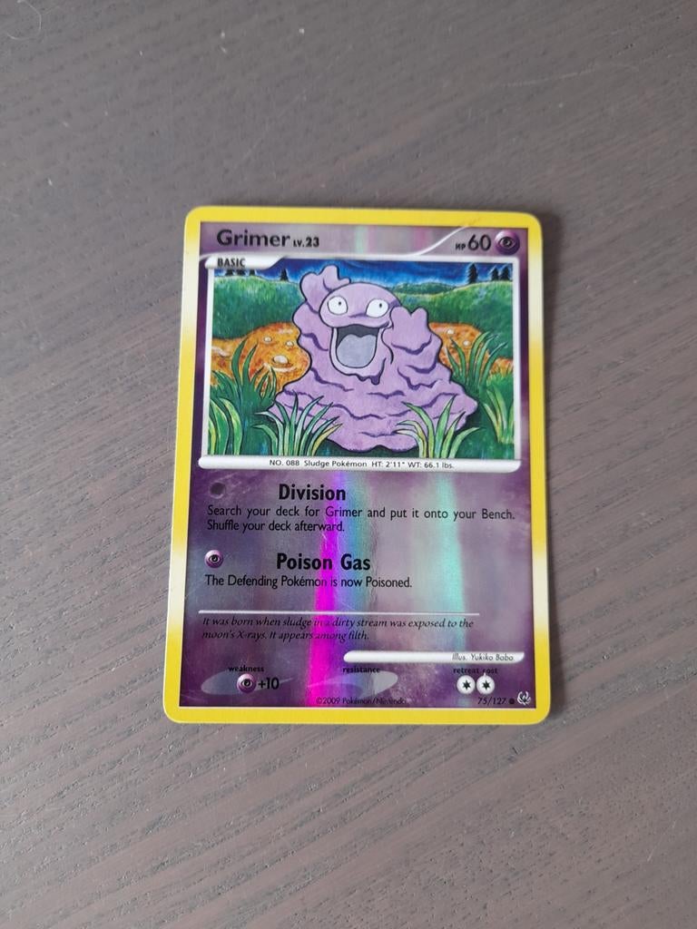 2009 platinum 75/127 grimer reverse, Ophalen of Verzenden, Gebruikt, Losse kaart, Foil