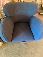 Kuka Fauteuil Blauw op Draaipoot - Comfortabel en Stijlvol, Ophalen, Zo goed als nieuw, 75 tot 100 cm, Modern