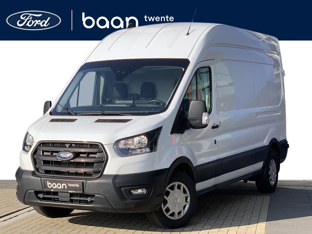 Ford Transit 350 2.0 TDCI 130 PK L3H3 Trend | Fabr. garantie, Auto's, Voorwielaandrijving, 12 maanden, Stof, Zwart