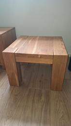 2 Salontafels Licht Eiken, Ophalen, 50 tot 100 cm, 50 tot 100 cm, Zo goed als nieuw