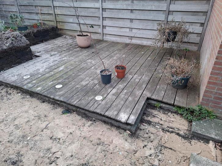 T.e.a.b. Vlonderplanken (gebruikt), Tuin en Terras, Terrasdelen en Vlonders, Gebruikt, Hout, Ophalen