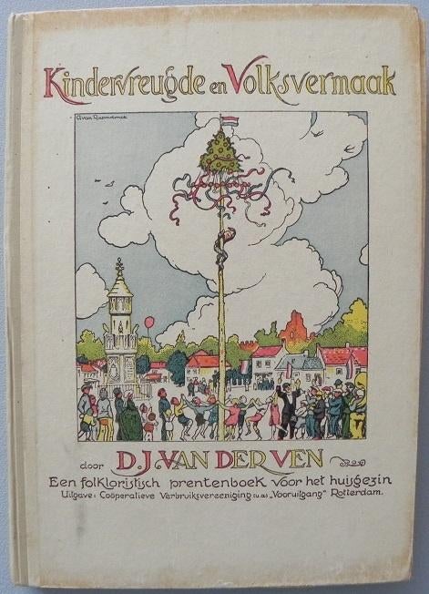 Kindervreugde en volksvermaak plaatjesalbum uit 1927, Boeken, Ophalen of Verzenden, Gelezen