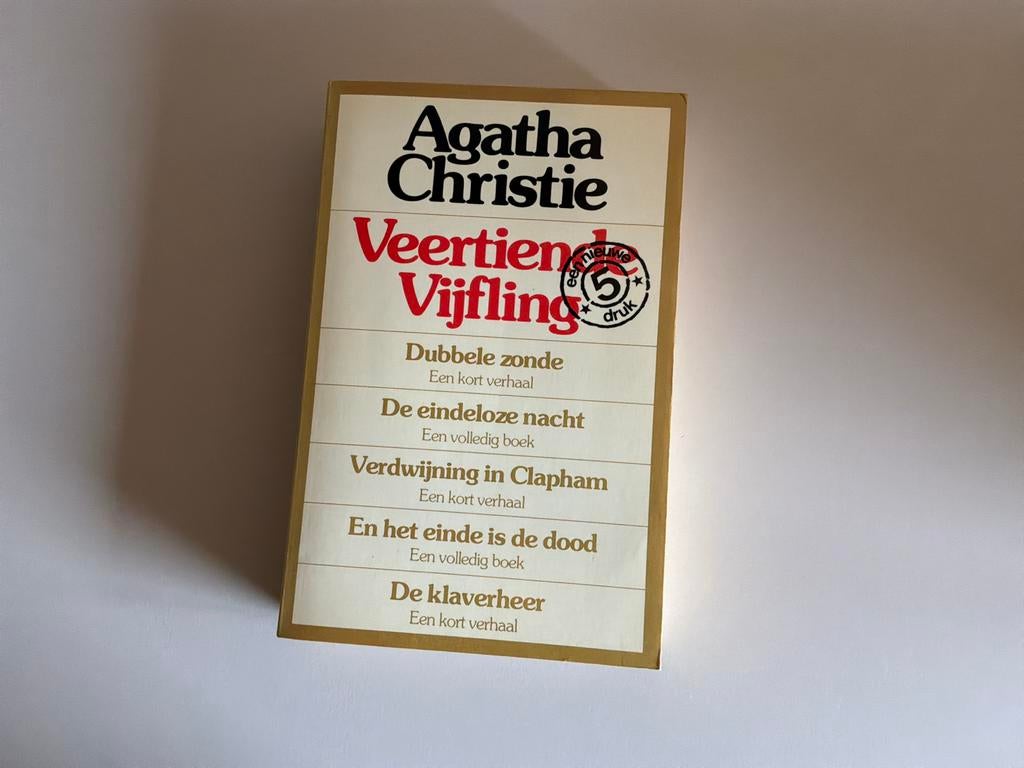 Agatha Christie - Veertiende Vijfling (5 verhalen), Ophalen of Verzenden, Gelezen