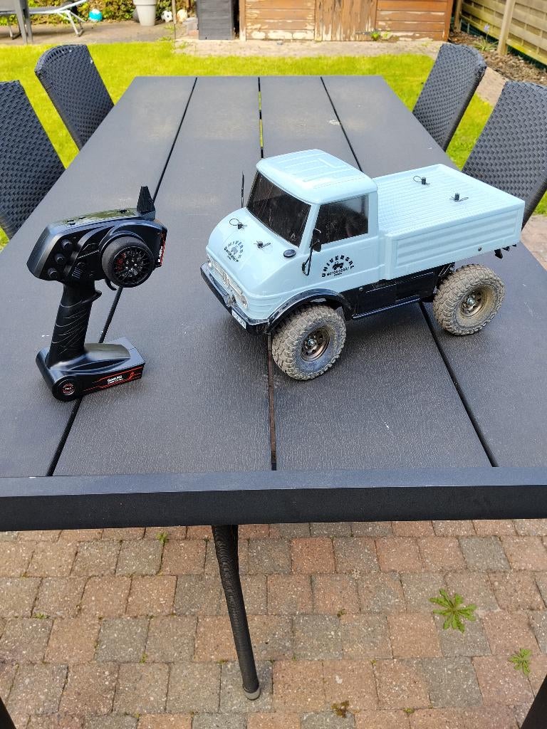 Tamiya cc-02 Unimog, Elektro, Auto offroad, Ophalen of Verzenden, Zo goed als nieuw