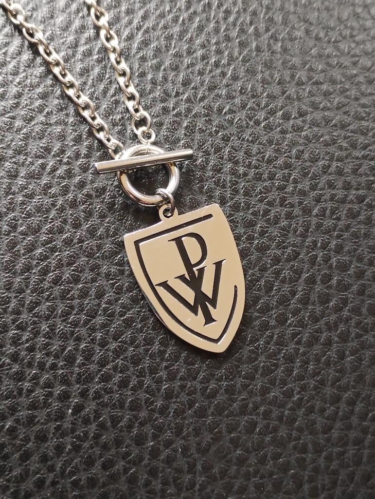 Powerwolf ketting zilver, Verzenden, Zo goed als nieuw, Overige typen