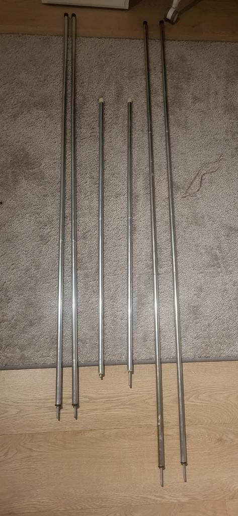 Luifelstokken voor caravan of camper luifel, Ophalen, Gebruikt