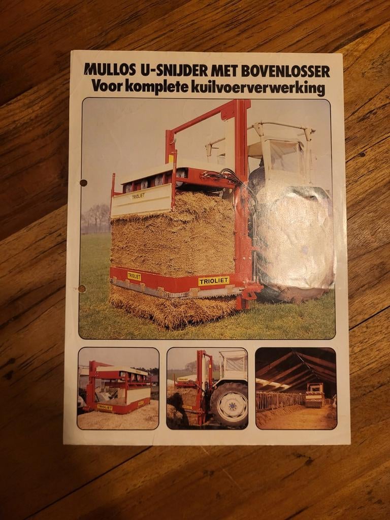tractor folder Trioliet MULLOS U snijder, Boeken, Catalogussen en Folders, Ophalen of Verzenden, Zo goed als nieuw