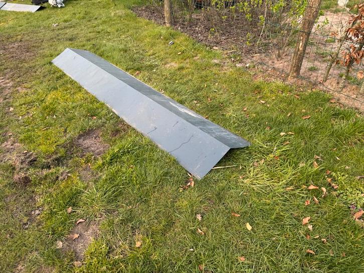 16 meter Nok zetwerk grijs, Doe-het-zelf en Verbouw, Platen en Panelen, Gebruikt, Ophalen