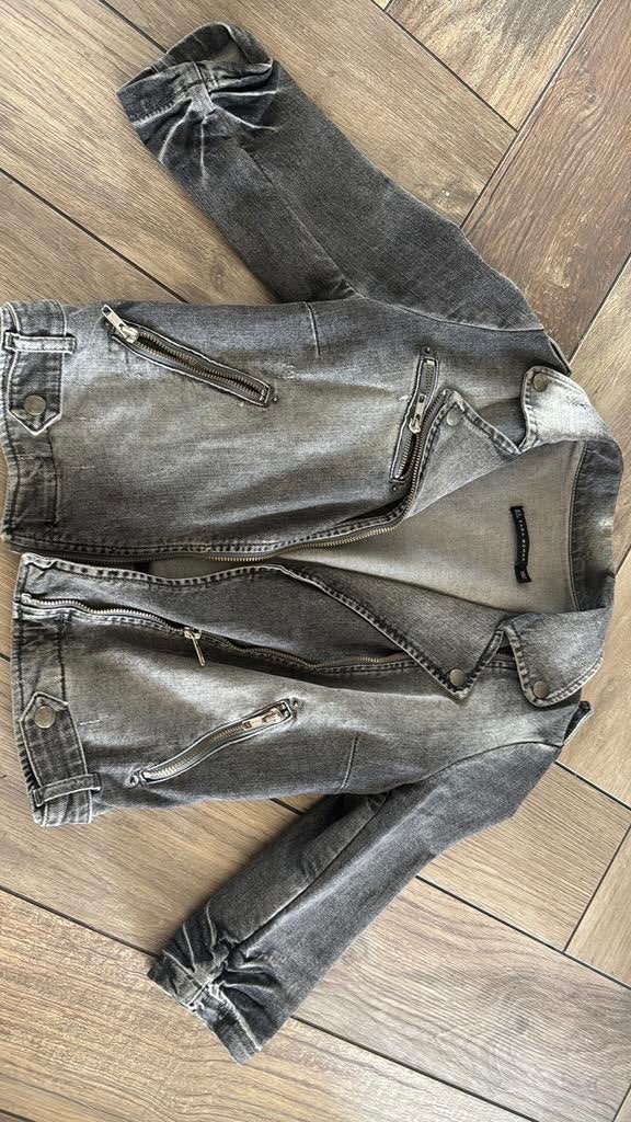 Zara spijkerjasje XS, Ophalen, Zo goed als nieuw, Maat 34 (XS) of kleiner, Blauw