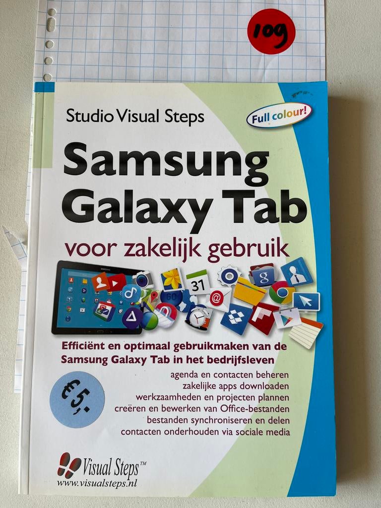 Samsung Galaxy Tab voor zakelijk gebruik - Studio Visual Ste, Boeken, Informatica en Computer, Ophalen of Verzenden, Zo goed als nieuw