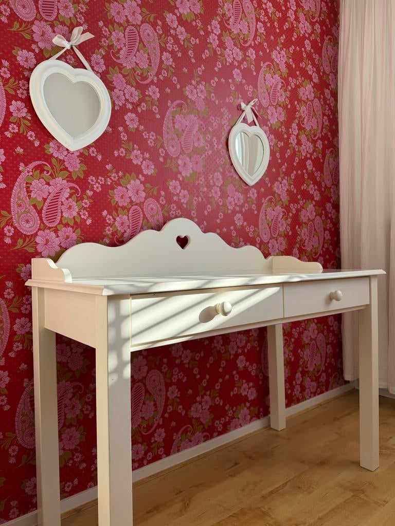 Complete kinderkamer: bed, kast en bureau, Kinderen en Baby's, Kinderkamer | Complete kinderkamers, Ophalen, Gebruikt, Meisje