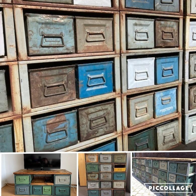 Modulaire Kast Stelling Ladekast Wandkast Rek zelf bouwen!, Gebruikt, Ophalen of Verzenden, Minder dan 100 cm, Metaal