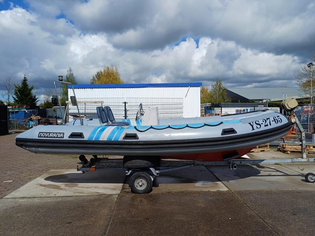 RIB Novurania MX 480 Mariner 40 pk of Mercury 15 pk, Gebruikt, Benzine, Minder dan 70 pk, Overige materialen