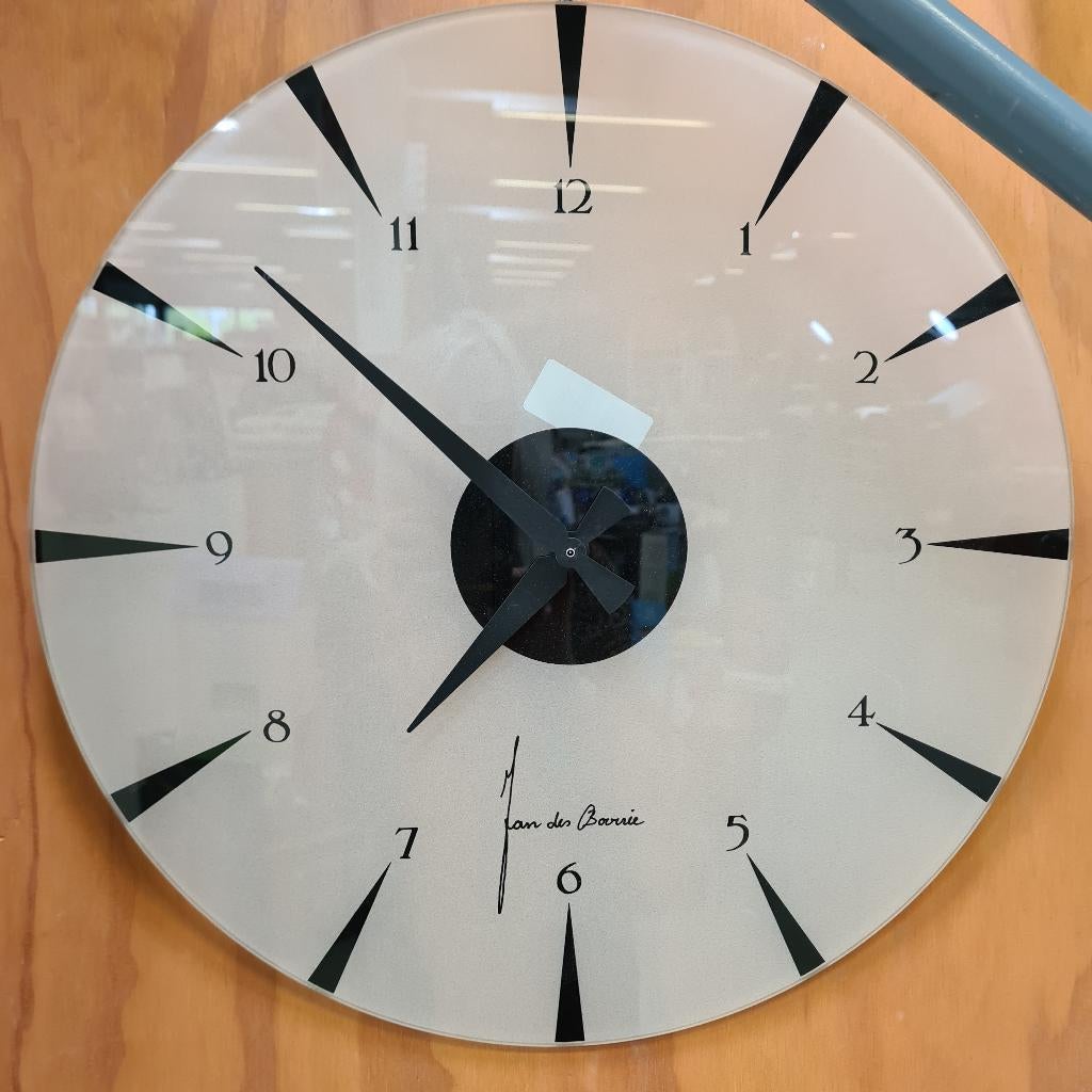 Jan des Bouvrie grote wandklok rond, Huis en Inrichting, Ophalen of Verzenden, Zo goed als nieuw, Analoog, Wandklok