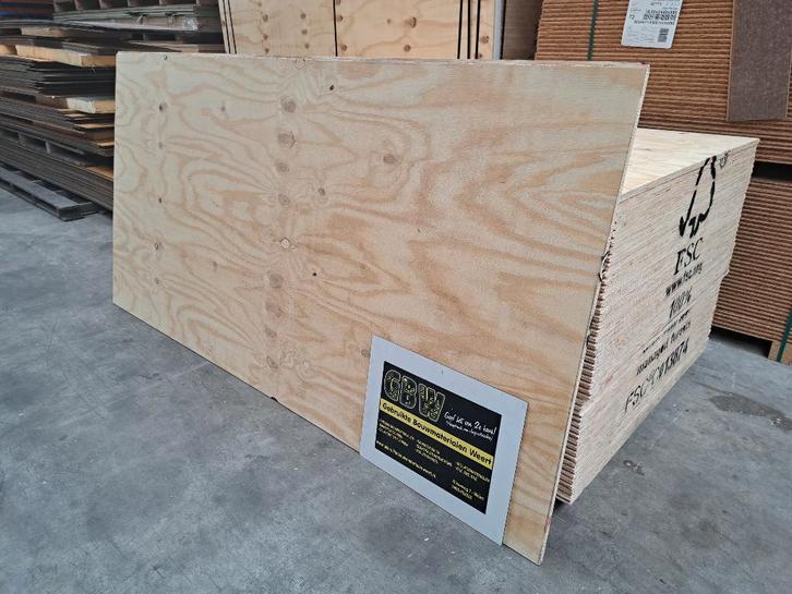 underlayment platen nieuw 18 mm, 122x244 cm, tand&groef, Doe-het-zelf en Verbouw, Platen en Panelen, Nieuw, Overige materialen