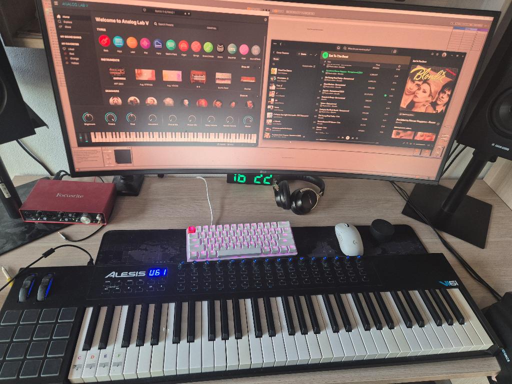 Alesis VI61, USB-MIDI Controller Keyboard, Ophalen, Gebruikt, 61 toetsen, Overige merken