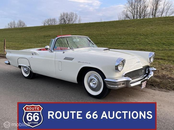 Ford Thunderbird | 1957 | Route 66 Auctions, Auto's, Oldtimers, Bedrijf, Te koop, Ford, Benzine, Overige carrosserieën, Handgeschakeld