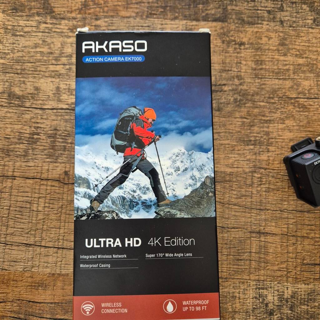 AKASO EK7000 actiecamera 4K Ultra HD, Audio, Tv en Foto, Actiecamera's, Ophalen of Verzenden