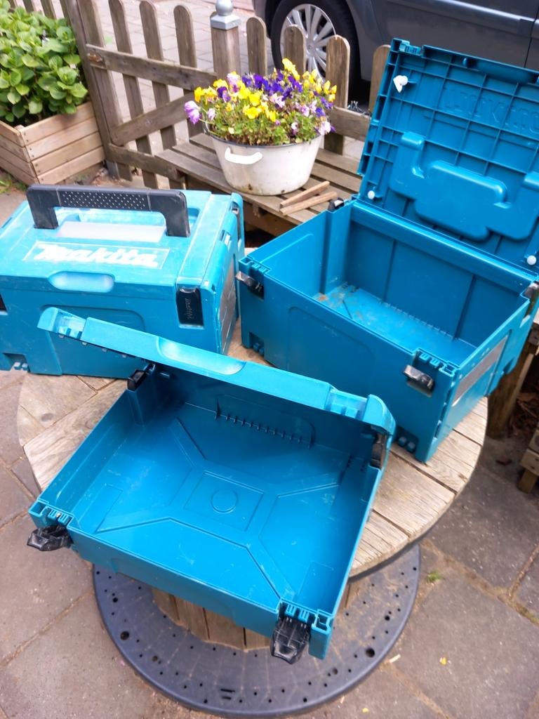 Makita opbergboxen / koffers - set van 3, Ophalen, Gebruikt, 40 tot 60 cm, 50 tot 75 cm