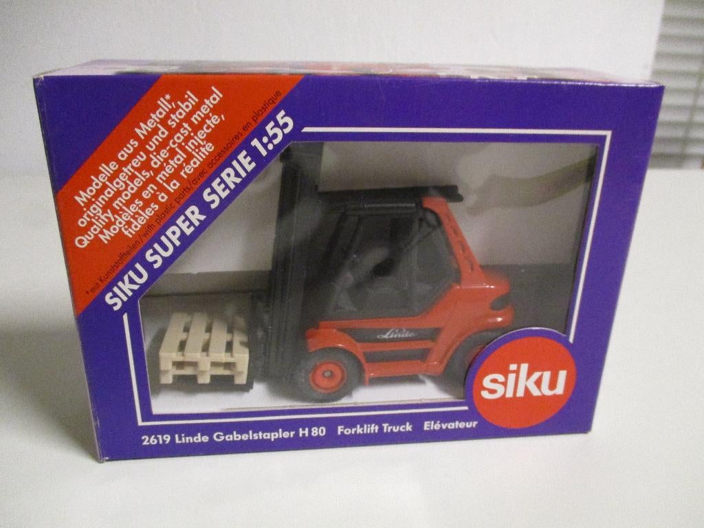 Siku Linde vorkheftruck, Hobby en Vrije tijd, Ophalen of Verzenden, Gebruikt, Hijskraan, Tractor of Landbouw, SIKU
