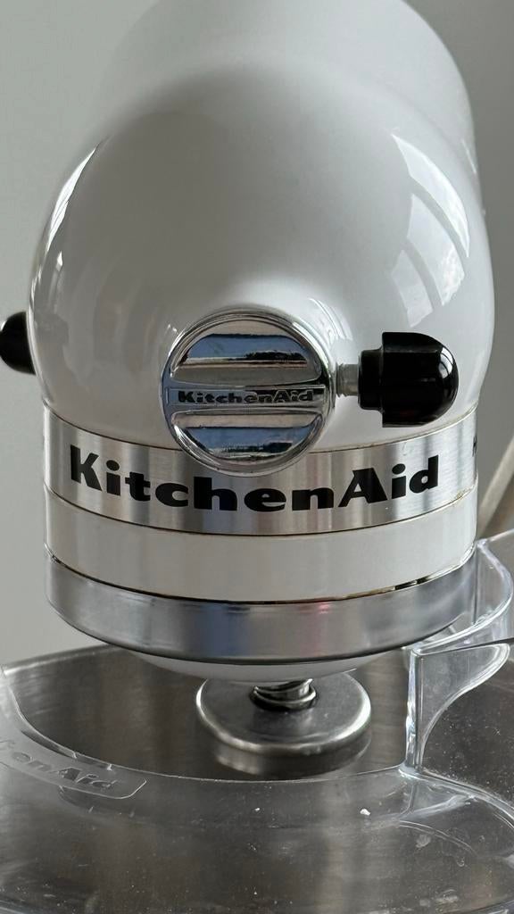 KitchenAid Heavy Duty Keukenmixer 5KPM5EWH4 Wit, Witgoed en Apparatuur, Keukenmixers, Ophalen, 4 liter of meer, Gebruikt, 3 snelheden of meer