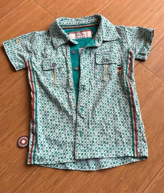 4funkyflavours blouse 86-92, Ophalen of Verzenden, Zo goed als nieuw, Meisje, Overhemd of Blouse