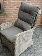 Comfortabele rotan stoel met kussen - Zo goed als nieuw, Huis en Inrichting, Stoelen, Modern, Comfortabel, Gebruikt, Stof, Ophalen of Verzenden