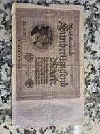 Historisch Duits 100.000 Mark biljet (1923), Ophalen of Verzenden