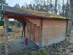 Gebruikt houten schuurtje met overstek - 3.10m x 3.10m, Tuin en Terras, Tuinhuizen, Ophalen, 250 tot 500 cm, Schuur, Zonder ramen