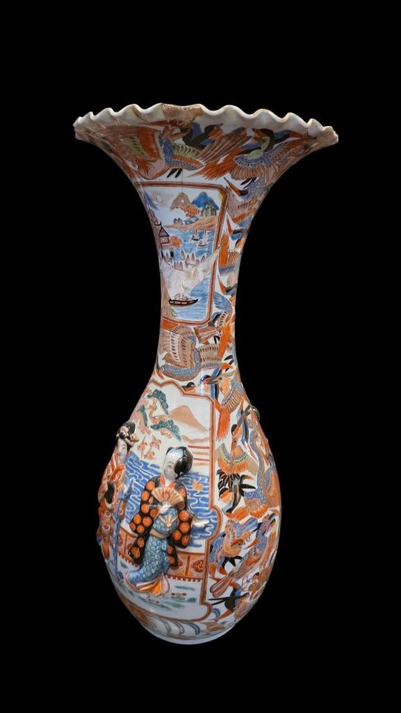 Grote Antieke 18e Eeuwse Chinese Kraagvaas