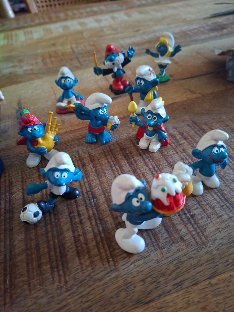 10 smurfen  van het merk bully, Verzamelen, Smurfen, Ophalen of Verzenden, Zo goed als nieuw, Verschillende Smurfen, Poppetje, Figuurtje of Knuffel